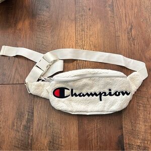 CHAMPION‎ SCRIPT LOGO FANNY/SLINGPACK WAIST PACK Belt Bag SHERPA Red/White/Blue